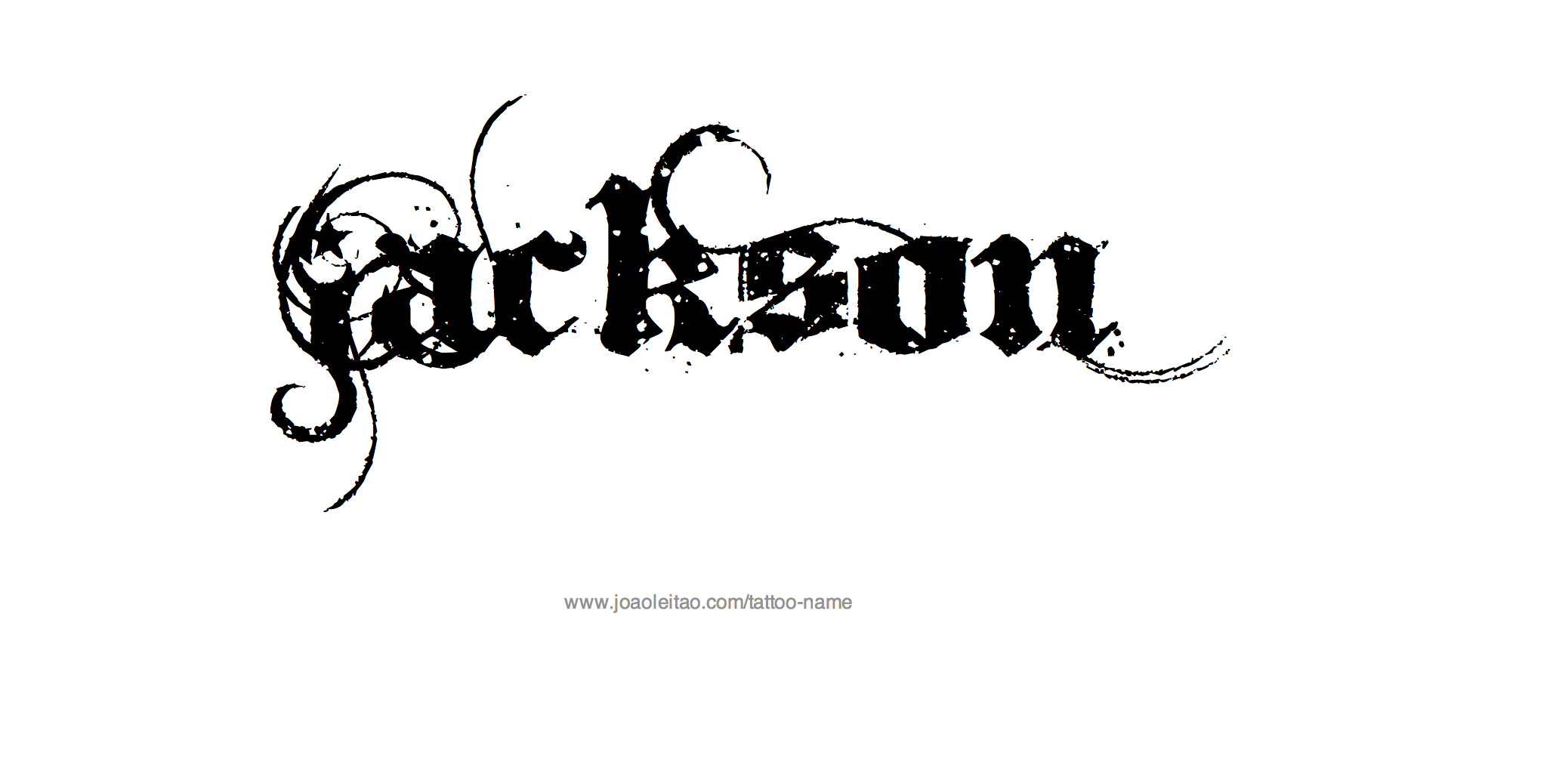 Jackson Name Tattoo Designs